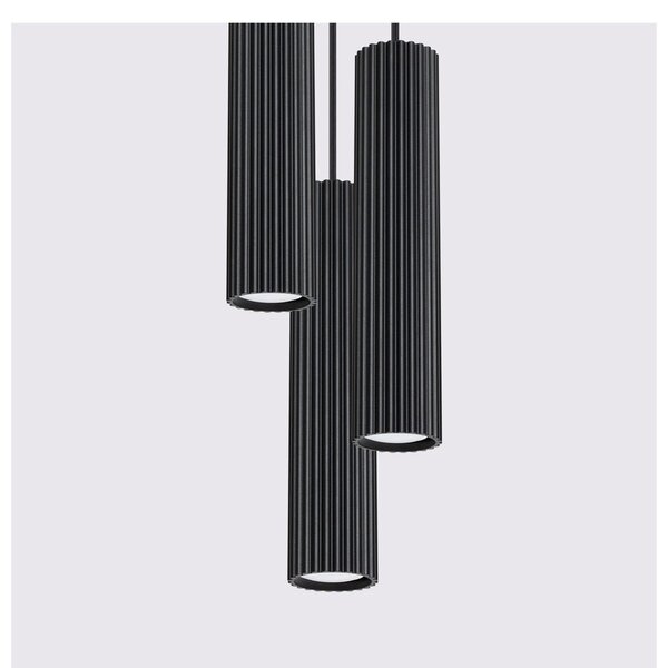 Lampadario nero ø 19,5 cm Gleam – Sollux