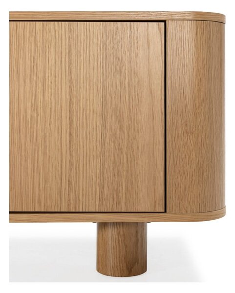 Mobile TV di colore naturale con effetto rovere 180x50,5x40 cm Padoc – MOME