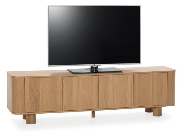 Mobile TV di colore naturale con effetto rovere 180x50,5x40 cm Padoc – MOME
