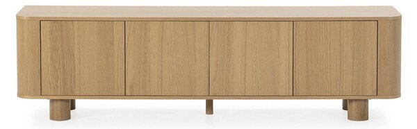 Mobile TV di colore naturale con effetto rovere 180x50,5x40 cm Padoc – MOME
