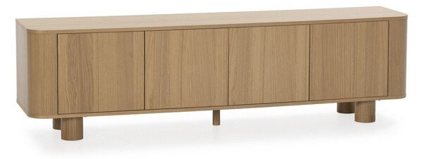 Mobile TV di colore naturale con effetto rovere 180x50,5x40 cm Padoc – MOME