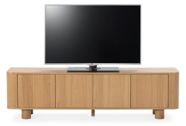 Mobile TV di colore naturale con effetto rovere 180x50,5x40 cm Padoc – MOME