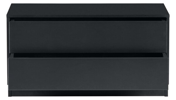Tavolo TV modulare nero in legno di pino 75x40 cm Finca - WOOOD