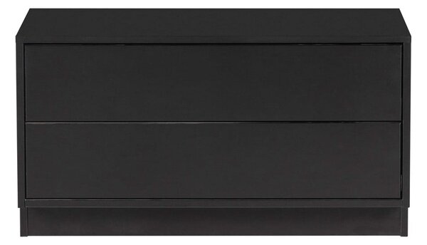 Tavolo TV modulare nero in legno di pino 75x40 cm Finca - WOOOD