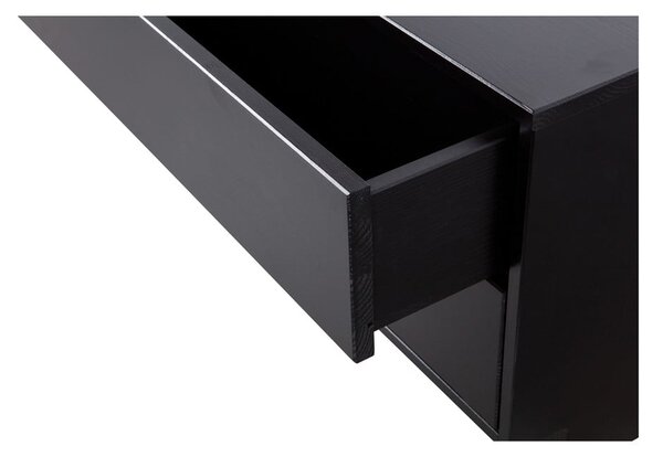 Tavolo TV modulare nero in legno di pino 75x40 cm Finca - WOOOD