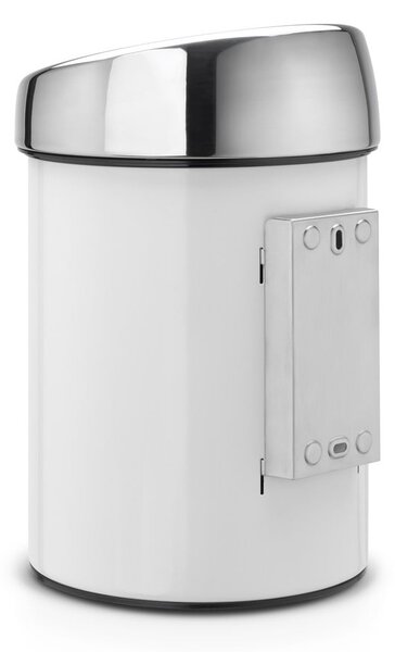 Bidone touch in acciaio bianco 3 l Touch Bin - Brabantia