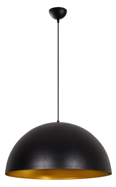 Lampadario nero con paralume in metallo ø 60 cm Coppa – Opviq lights