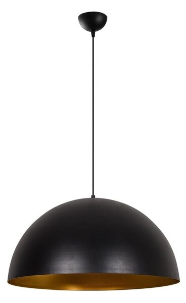 Lampadario nero con paralume in metallo ø 60 cm Coppa – Opviq lights