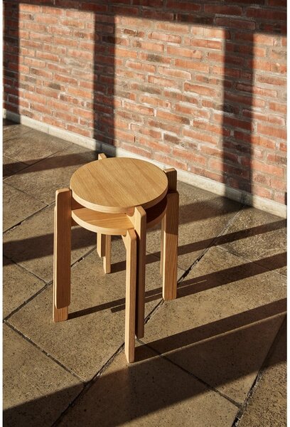 Sgabello in legno di quercia Always - Hübsch