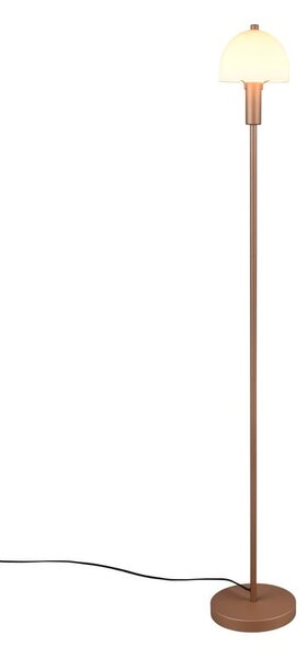 Lampada da terra color bronzo con paralume in vetro (altezza totale 120 cm) Glenn – Reality