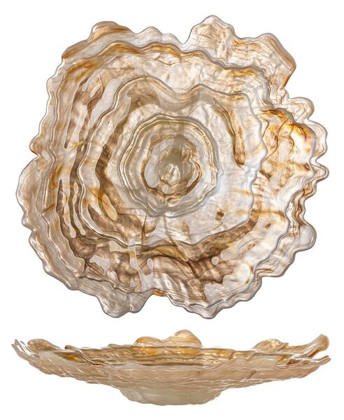 Ciotola beige in vetro ø 38,5 cm Asimi – Bloomingville