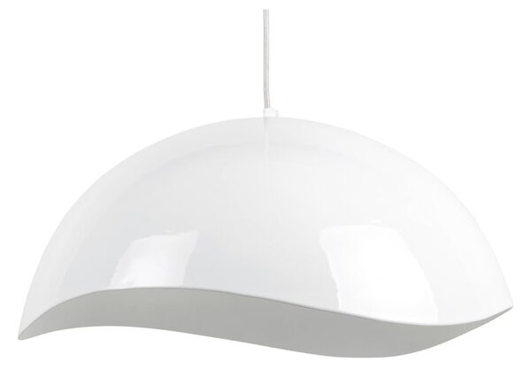 Lampada a sospensione bianca con paralume in metallo ø 50 cm Waved - Leitmotiv