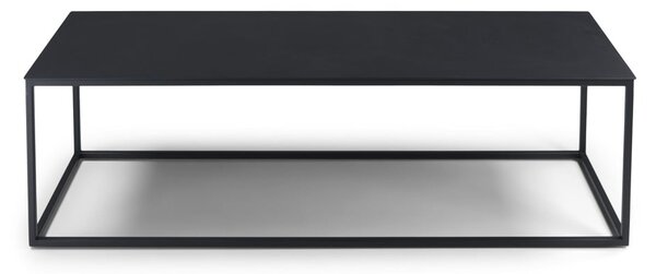 Tavolino da salotto nero in metallo 40x120 cm Store – Spinder Design