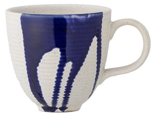 Tazza in gres bianco e blu 310 ml Okayama - Bloomingville