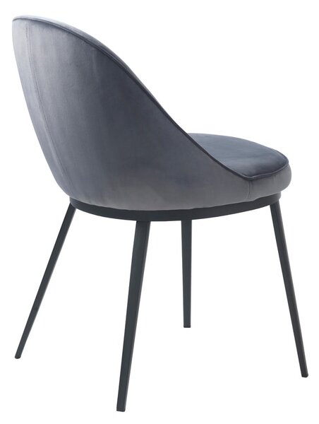Sedia da pranzo grigia Gain - Unique Furniture