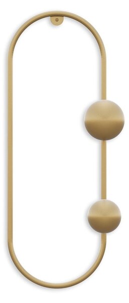 Attaccapanni da parete color oro in metallo Dama - Kalune Design
