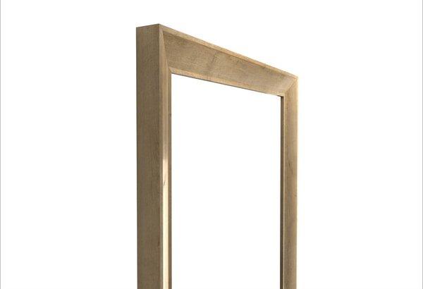Specchio da parete con cornice marrone, 47 x 147 cm Paris - Styler