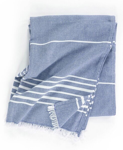 Coperta blu in cotone 150x200 cm Solene – Tiseco Home Studio