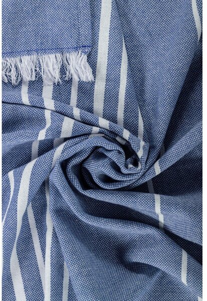 Coperta blu in cotone 150x200 cm Solene – Tiseco Home Studio