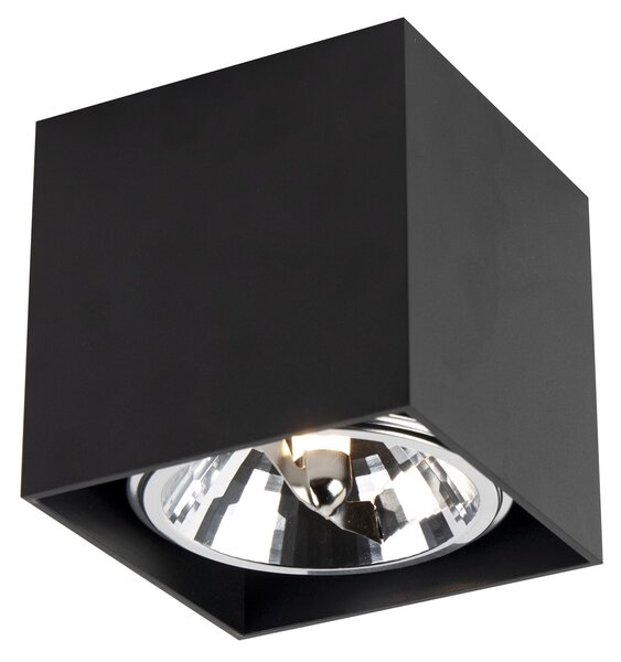 Faretto da incasso di design nero quadrato - Box