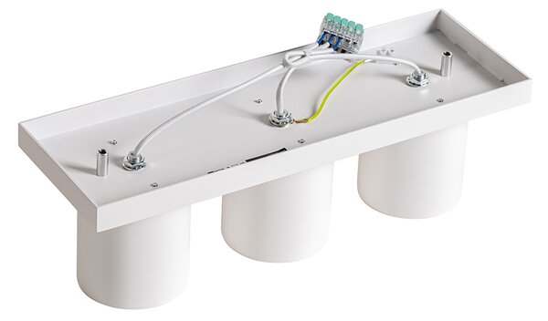Faretto da soffitto moderno bianco 3 luci - Tubo