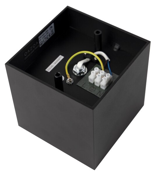 Faretto da incasso di design nero quadrato - Box