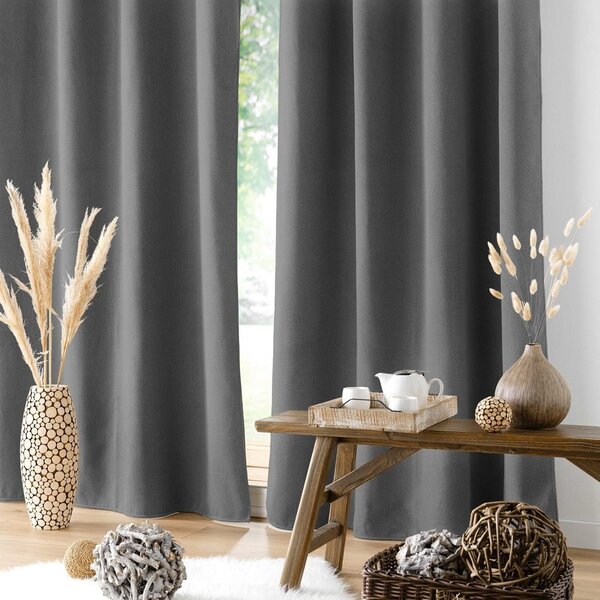 Tenda fonoassorbente antracite 140x260 cm Jupiter - douceur d'intérieur