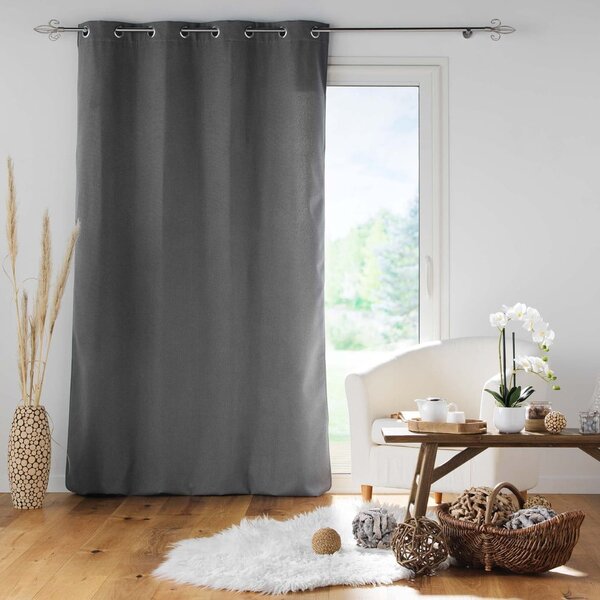 Tenda fonoassorbente antracite 140x260 cm Jupiter - douceur d'intérieur