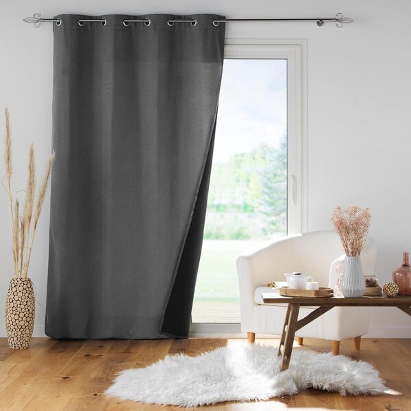 Tenda fonoassorbente antracite 140x260 cm Jupiter - douceur d'intérieur