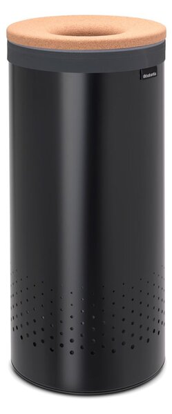 Cesto portabiancheria in metallo nero opaco 35 L - Brabantia