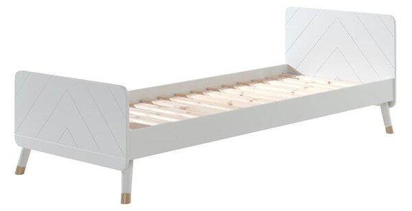 Letto per bambini bianco in legno di pino , 90 x 200 cm Billy - Vipack