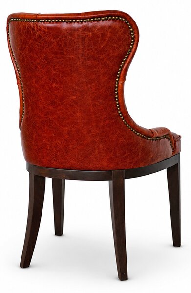 Sedia Cosmo in Pelle Primo Fiore Premium - Struttura Legno Massello - Design Iconico