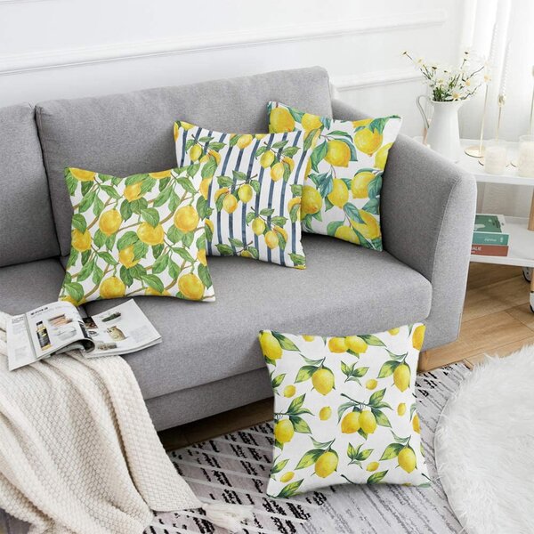Federe in set da 4 43x43 cm Lemons - Mila Home