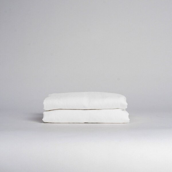 Lenzuolo bianco in lino 230x270 cm - Linen Tales
