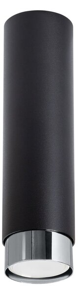Plafoniera nera/argentata Crown – Sollux