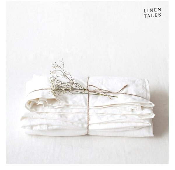 Lenzuolo bianco in lino 230x270 cm - Linen Tales