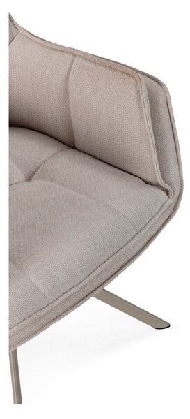 Set di sedie da pranzo beige in imbottito 2 pz Keiko – Marckeric