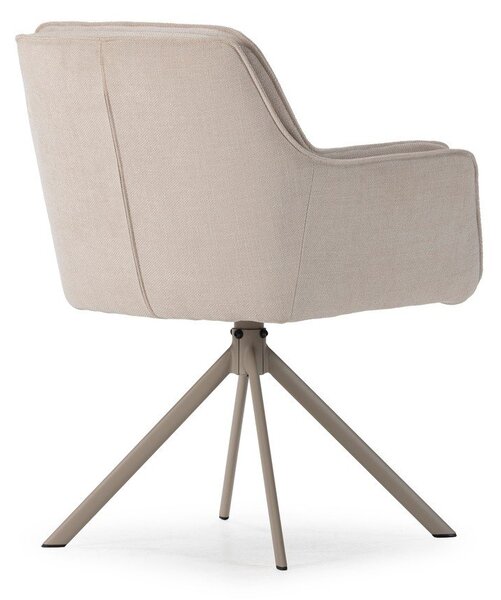 Set di sedie da pranzo beige in imbottito 2 pz Keiko – Marckeric