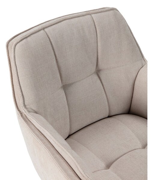 Set di sedie da pranzo beige in imbottito 2 pz Keiko – Marckeric