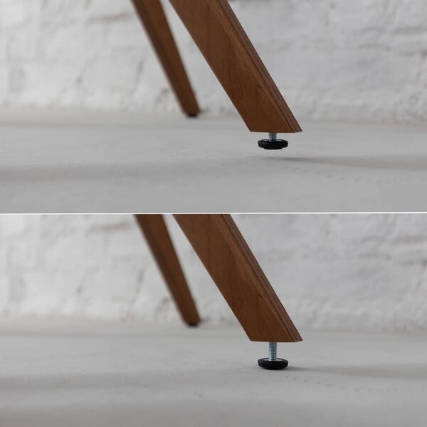 Tavolo da pranzo rotondo con piano effetto frassino ø 90 cm Jubi – Ragaba