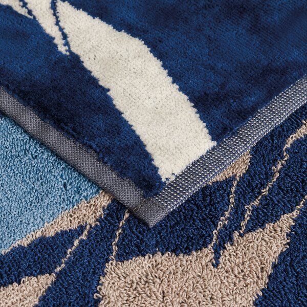 Asciugamano Con Ospite 40X60 60X100 Gorio BLU Spugna Caleffi