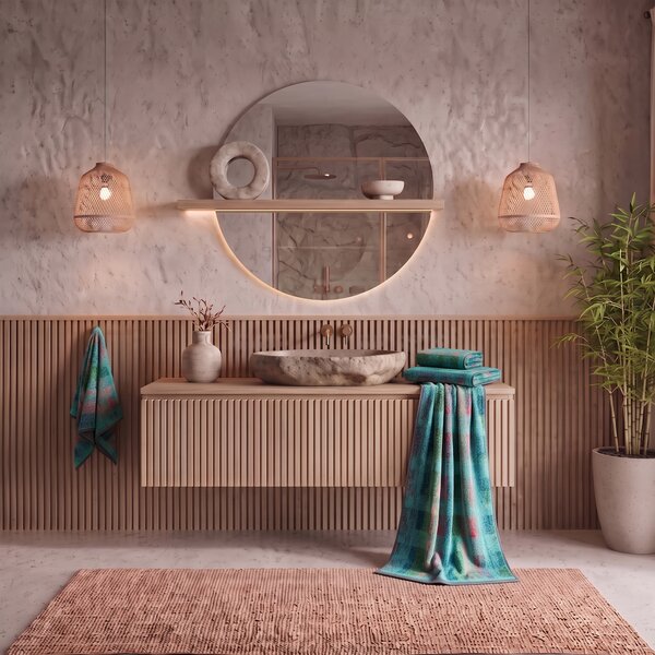 Telo Bagno 95X150 Scotland BLU Spugna Caleffi