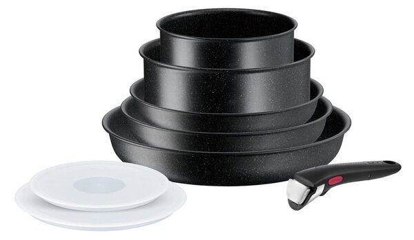 Set di pentole in alluminio 8 pezzi INGENIO Black stone L3998802 - Tefal