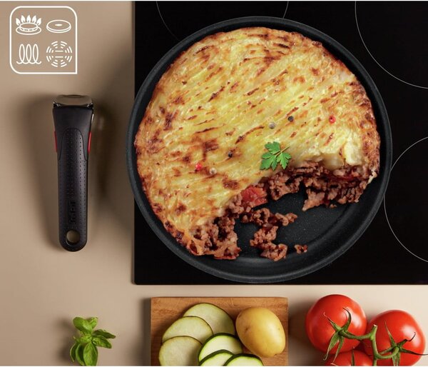 Set di pentole in alluminio 8 pezzi INGENIO Black stone L3998802 - Tefal