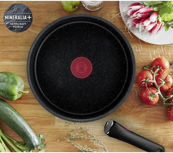 Set di pentole in alluminio 8 pezzi INGENIO Black stone L3998802 - Tefal