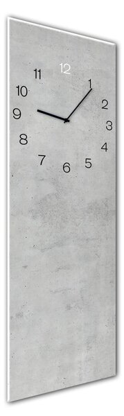 Orologio da parete, 20 x 60 cm Glassclock Concrete - Styler