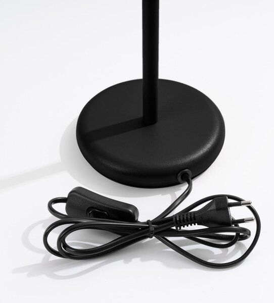 Lampada da tavolo nera (altezza totale 43 cm) Gleam – Sollux