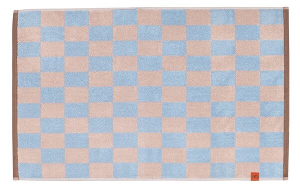 Tappetino da bagno in cotone biologica blu e rosa 50x80 cm Retro - Mette Ditmer Denmark