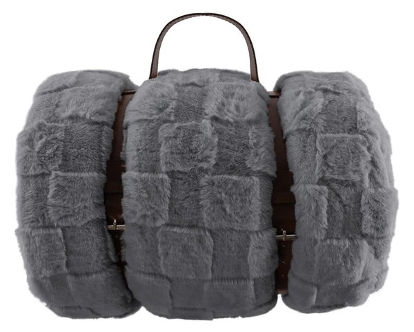 Coperta grigia in micropile 150x200 cm Rava – Tiseco Home Studio