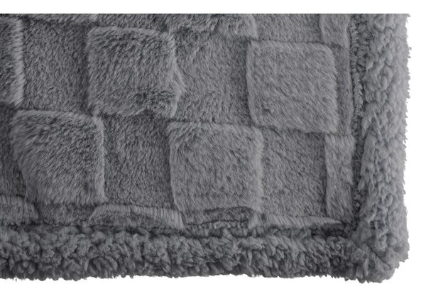 Coperta grigia in micropile 150x200 cm Rava – Tiseco Home Studio